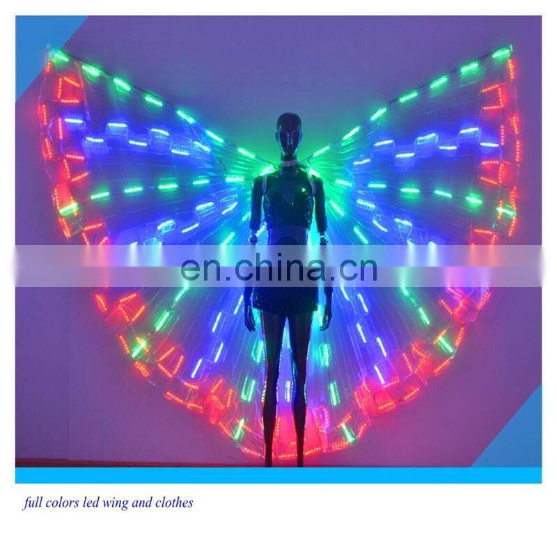 hot sale led Performance Wear for dance costume led belly dance wings