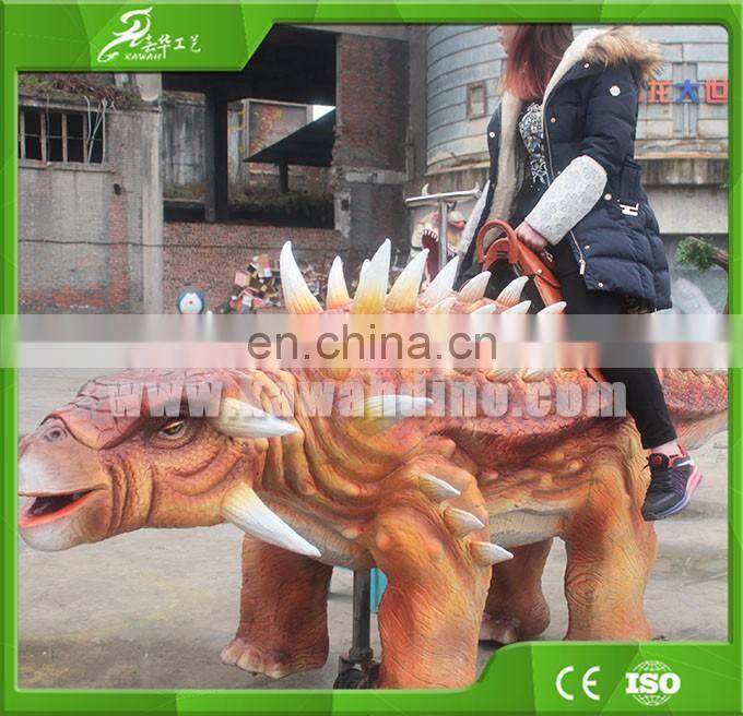KAWAH Hot Sale Animal Scooter Amusement Animatronic Walking Dinosaur Rides For Sale