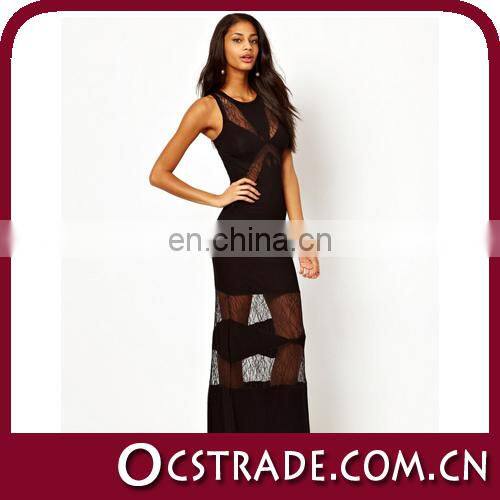 2014 Elegant new custom lace short long party dress