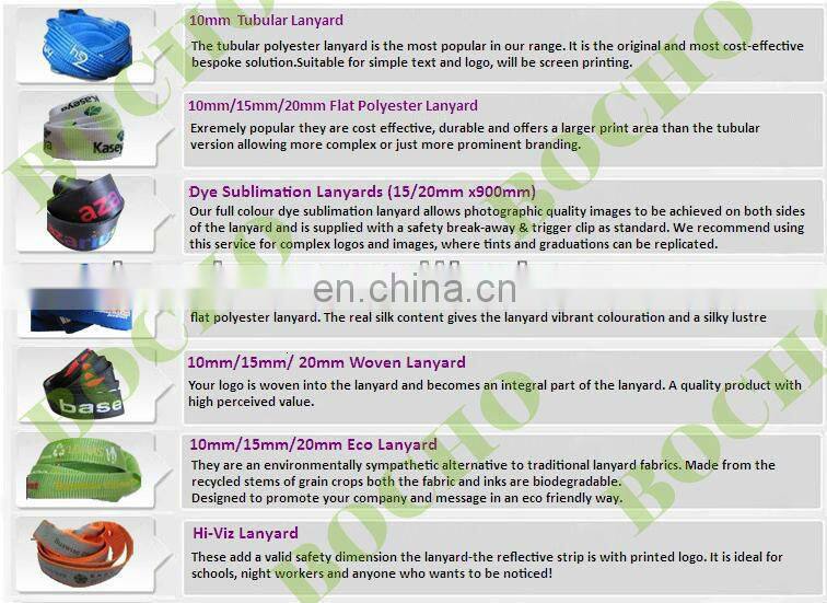 flat polyester neck strap