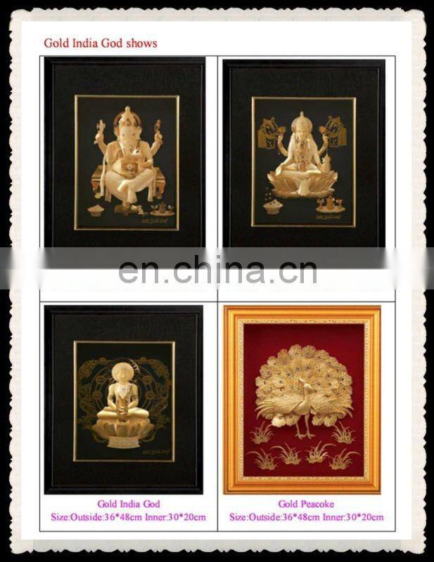 24k gold indian god frame