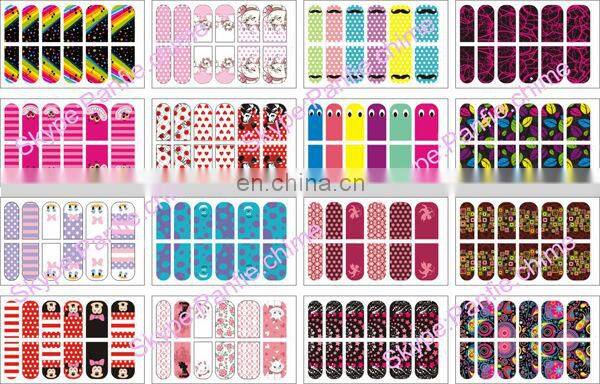 hot sale self adhesive populer water transfer nail sticker