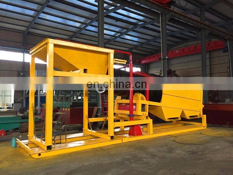 SINOLINKING Mini Portable Gold Sluice Box with Mobile Trommel Screen