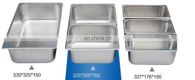 Table counter soup warmer pan/food warmer/chafing dish warmer display for restaurant