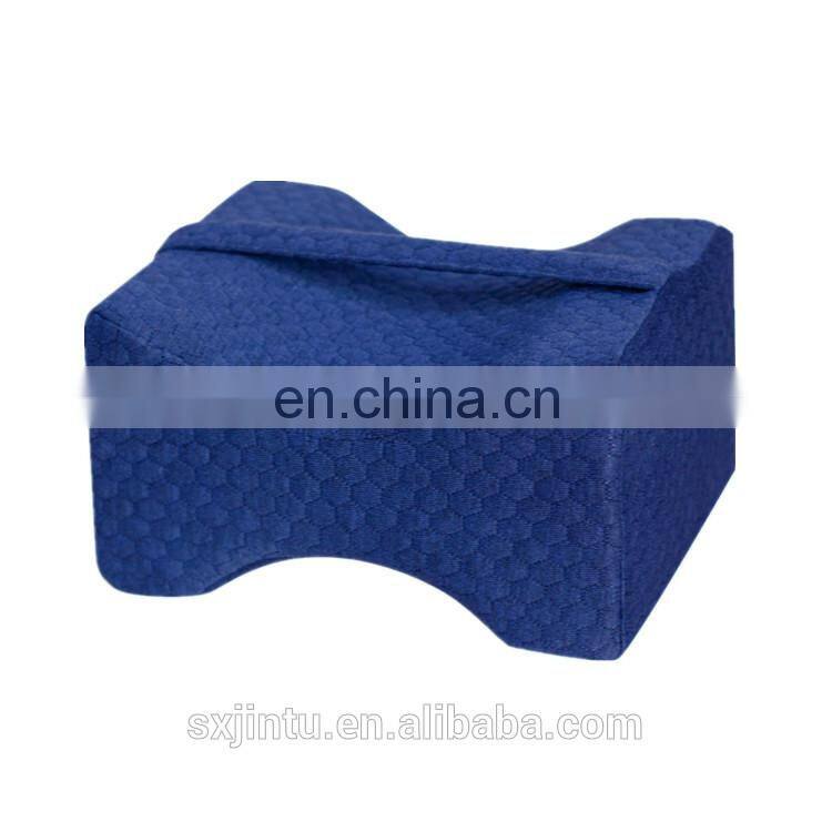 New Sciatica Relief Leg Pain Pregnancy Hip and Joint Pain Memory Foam Leg Pillow Wedge with Washable Cover Knee Pillow
