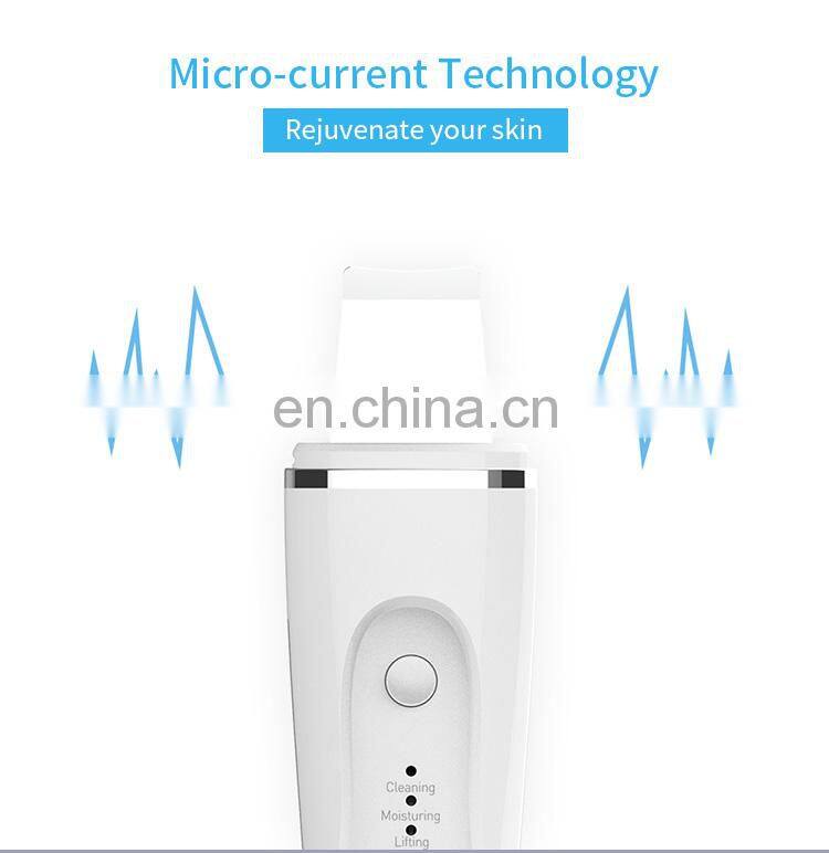 Mini skin scrubber facial ultrasonic scaler for beauty