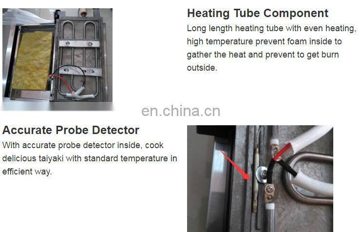 Nonstick Commercial Electric Taiyaki Waffle Maker/ Japanese Open Mouth Fish Ice Cream Taiyaki Machine