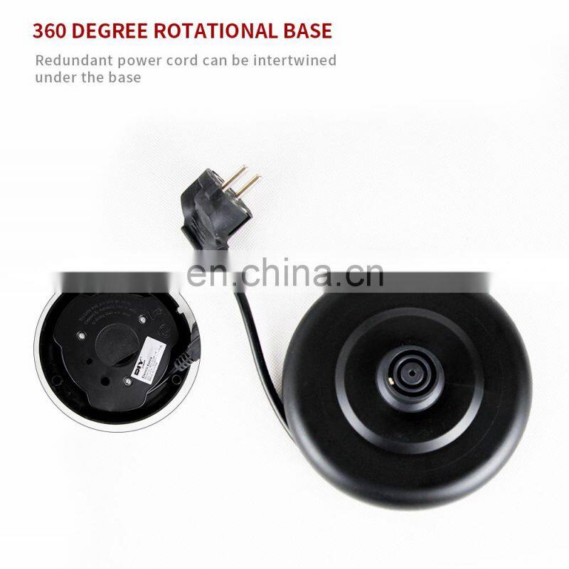 2020 NEW 360 degree glass electric water kettle Led light 304 S/Steel heater 1500W 1.8L