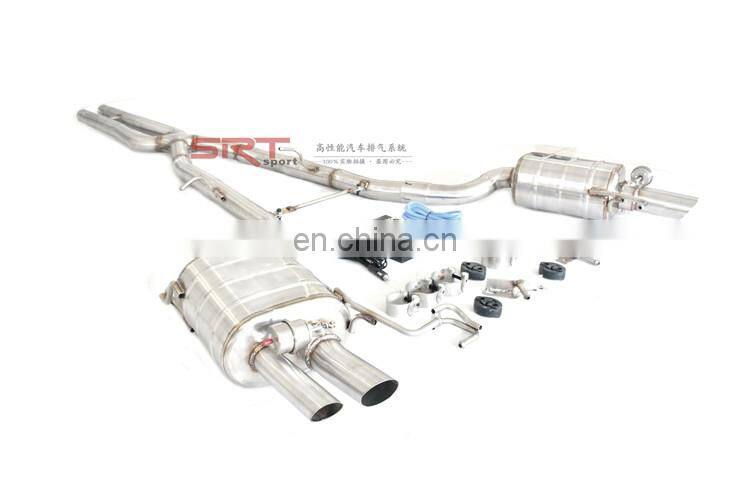 electric exhaust valve for bmw 7 series 740 exhaust system catback with quad double tip