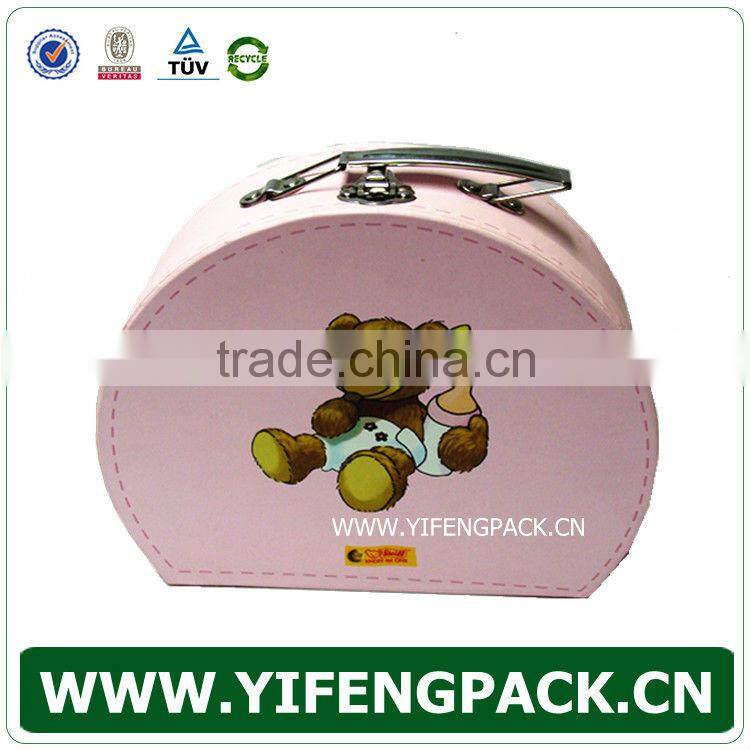 New Style Suitcase Paper Gift Box With Handles