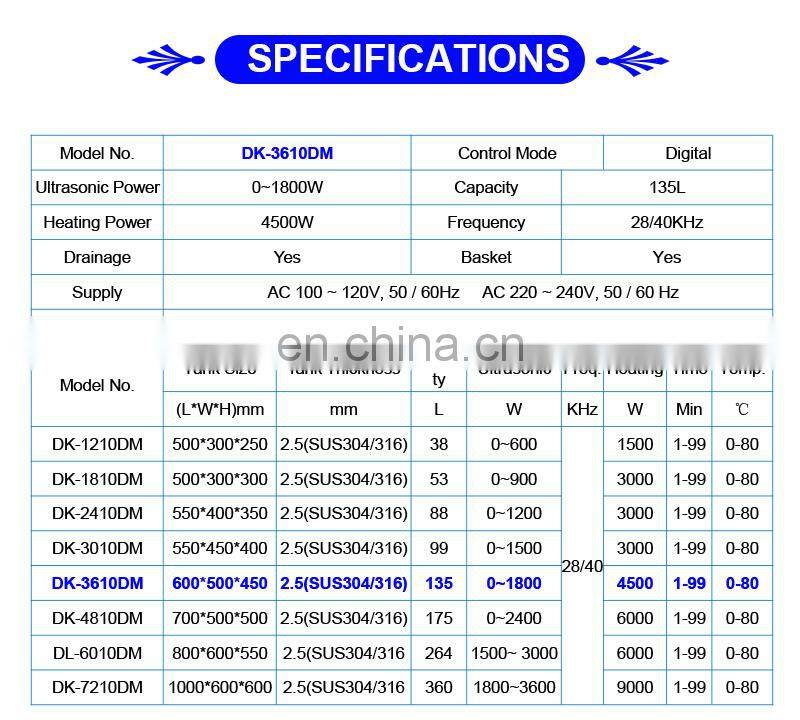 Endoscope industrial auto lift ultrasonic Cleaner for cleaning syringes on medical