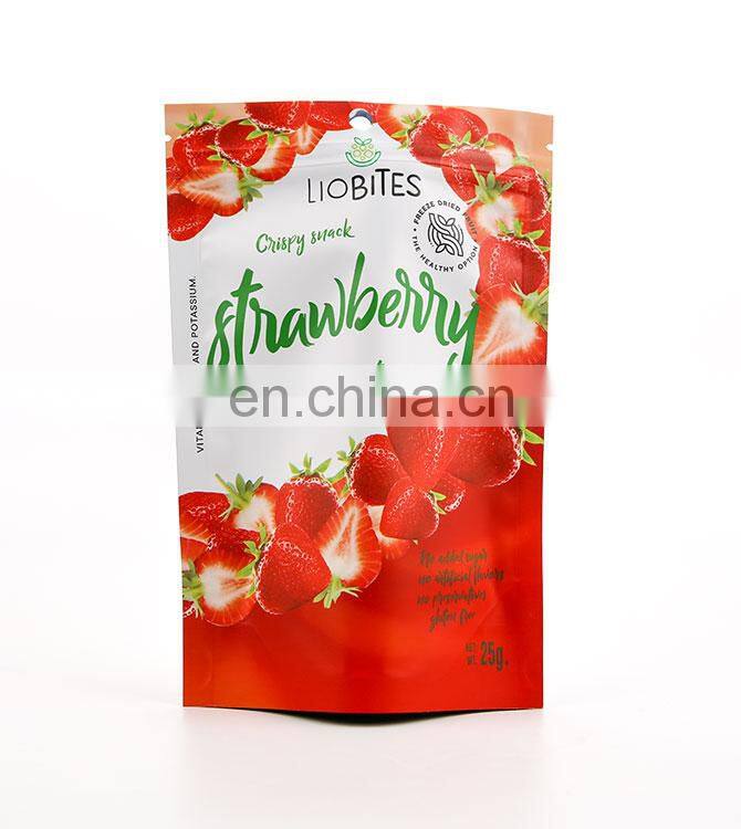 China Supplier Wholesale Matt Laminated Aluminum Foil Zip Lock Plastic Packaging Pouch Banana Mango Chips Bag