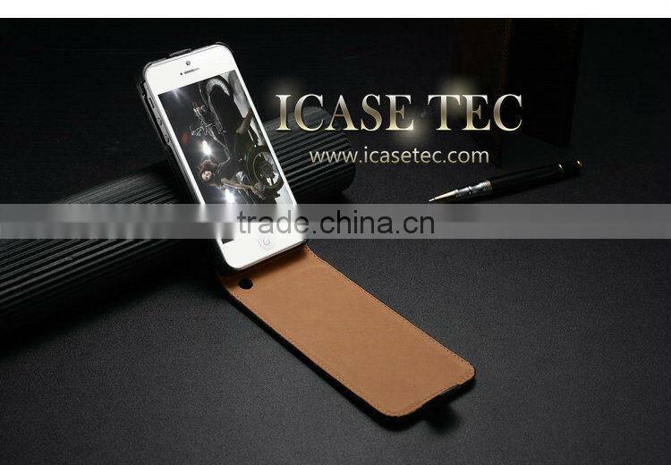 for iphon5 leather cover, fashion flip leather cover for iphone5