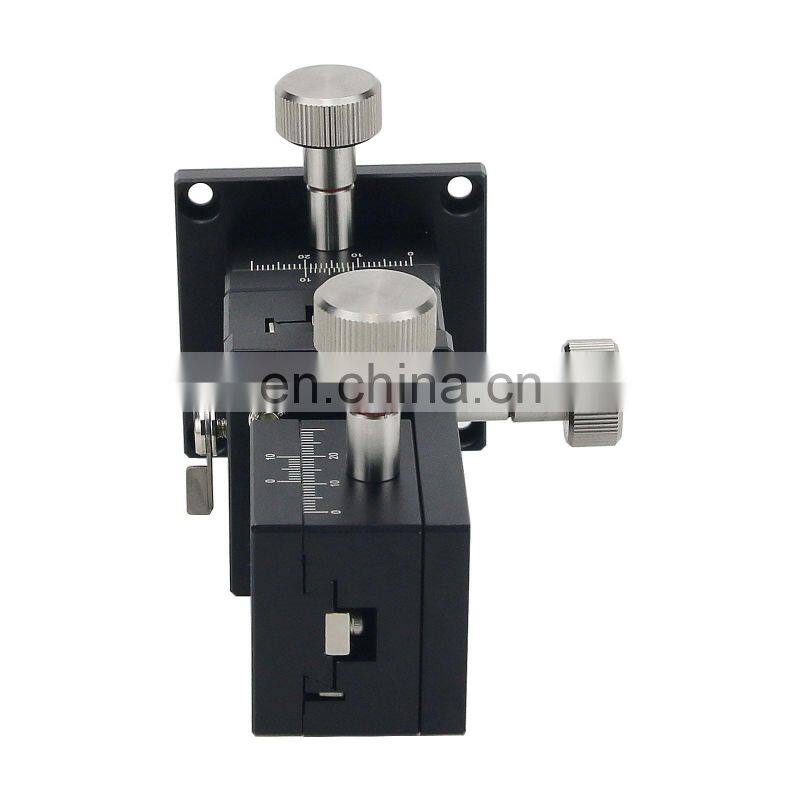 LWD4040 XYZ 40x40mm Trimming Platform Dovetail Manual Sliding Table For CCD Position Lab Optical