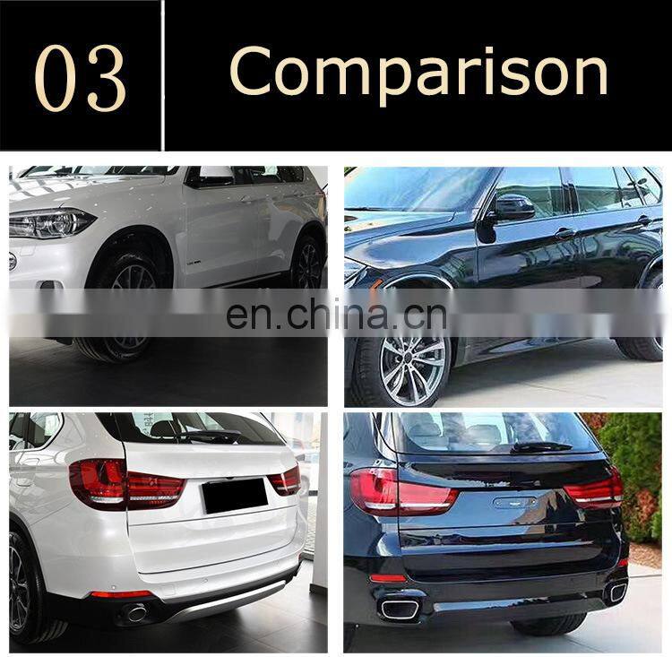 Runde Perfect Fit Body Kit For 15-19 Bmw X5 F15 Upgrade M-Tech Style Body Kit Front Bumper Rear Bumper Side Skirts Wheel Eyebrow