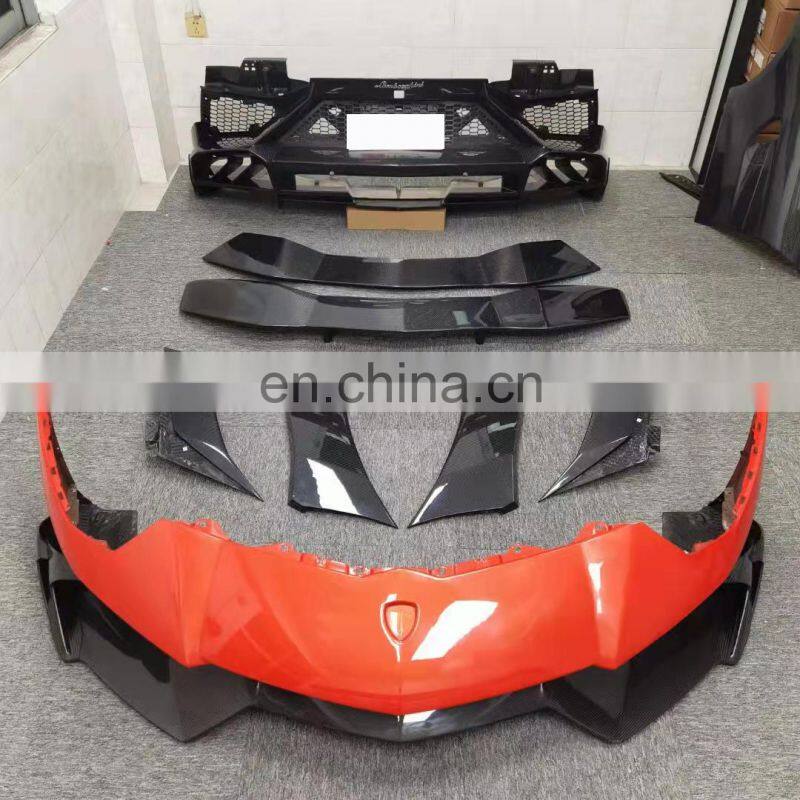 Runde Dry Carbon Fiber For Lamborghini Aventador Lp700 LP720 LP750 Upgrade Mansory Style Full Body Kit Front Rear Bumper Spoiler