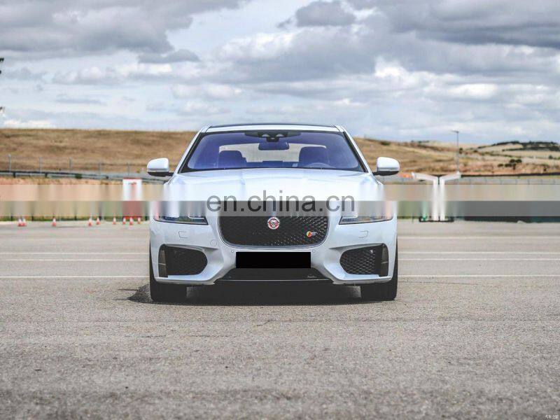 Runde Car Modification PP Material R-SPORT Style Body Kit For 2016-2020 Jaguar XF XFL Front Bumper Grille Rear Lip Exhaust