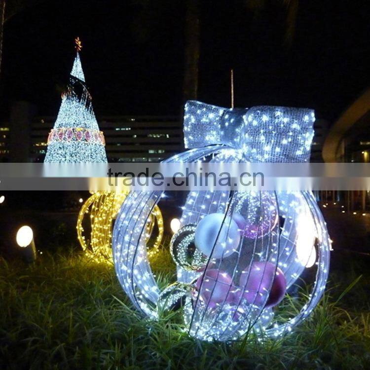 2015 wholesale big christmas ball outdoor light decorations