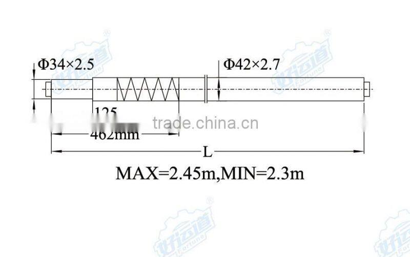 04198 /2300-2425mm Spring loaded Trailer Cargo load bar
