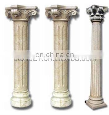 marble square columns, natural stone column,