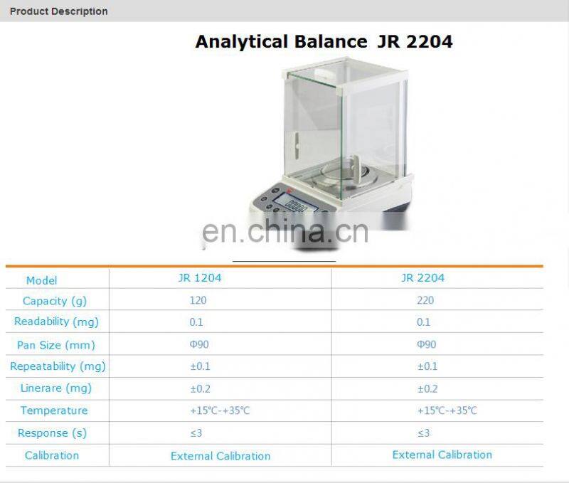220g 0.1mg laboratory electronic analytical balance