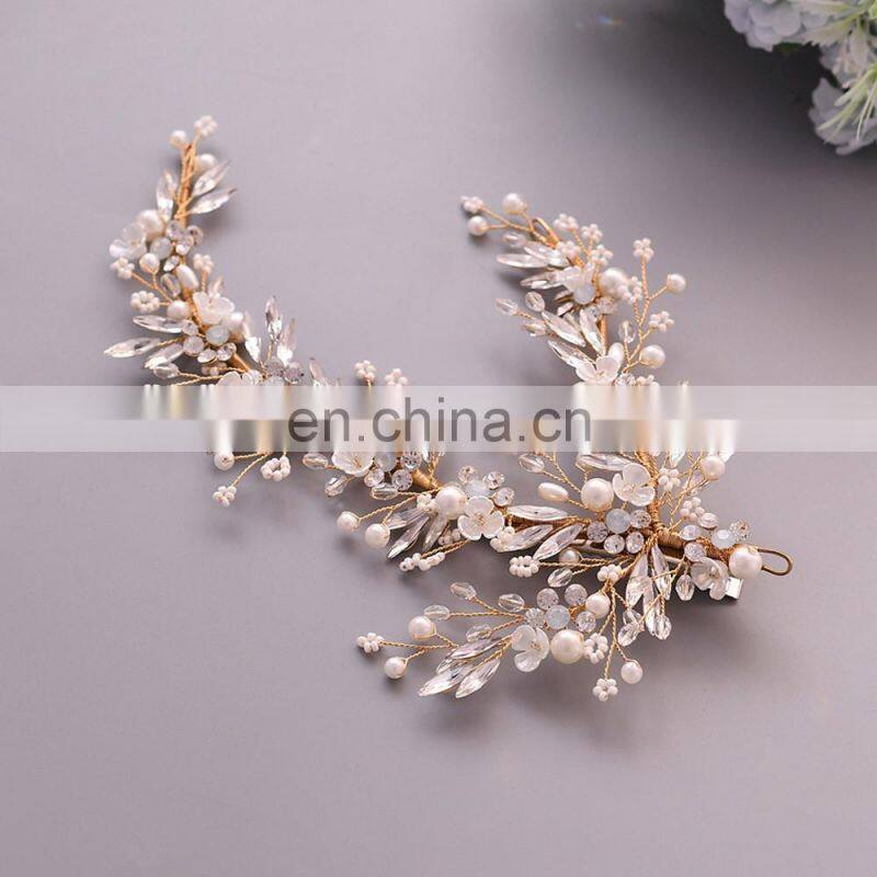 Silver Gold Bride Headwear Rhinestone Hair Jewelry for Women Tiaras Luxury Crystal Wedding Crown Diamond Bridal Headwear