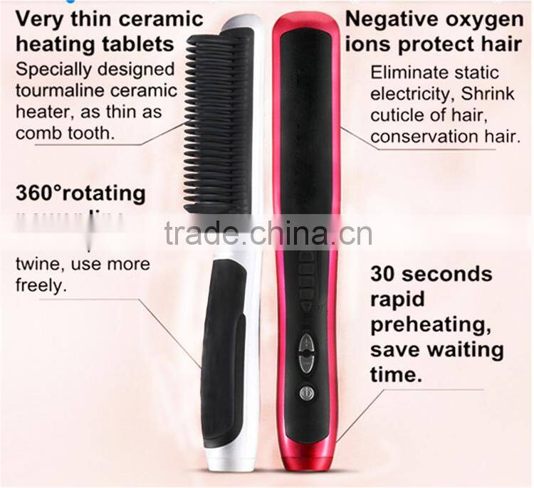 NEWST !!! China Manufacturer TOP Quality Hair Straightener Comb