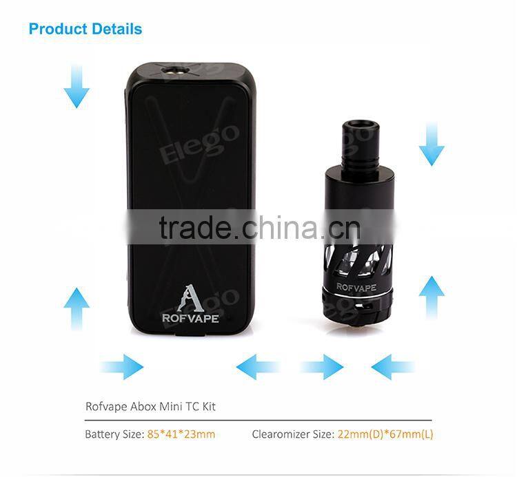 Elego Stock Selling 100% Authentic Rofvape Abox Mini 50W TC Starter Kit