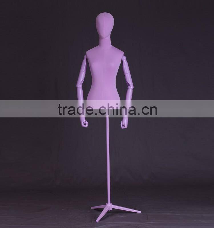 colorful fiberglass female torso mannequin