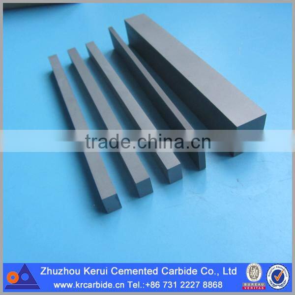 YG6X sintered cemented carbide flat bar rectangular carbide strip from Zhuzhou Kerui