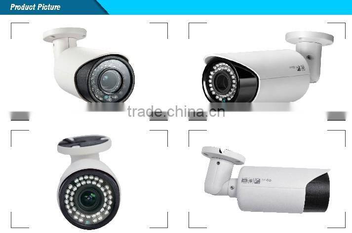 H.264 High Quality 1.0MP HD IP IR Bullet CCTV Camera With POE 2.8-12mm Vari Focal Lens
