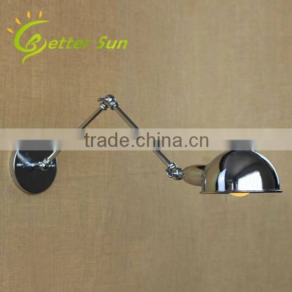 Adjustable Machine Arm Chrome Finished Corridor Wall light for Home
