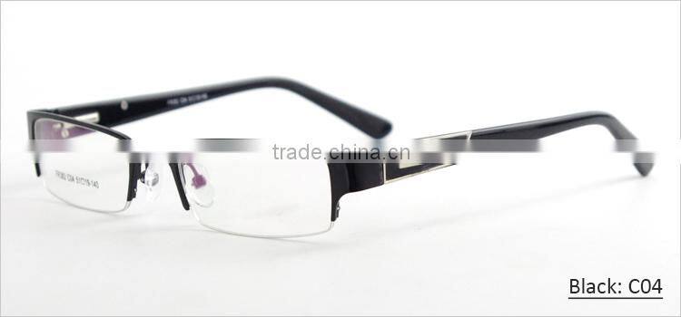 spring hinge semi-rimless new model eyewear frame glasses