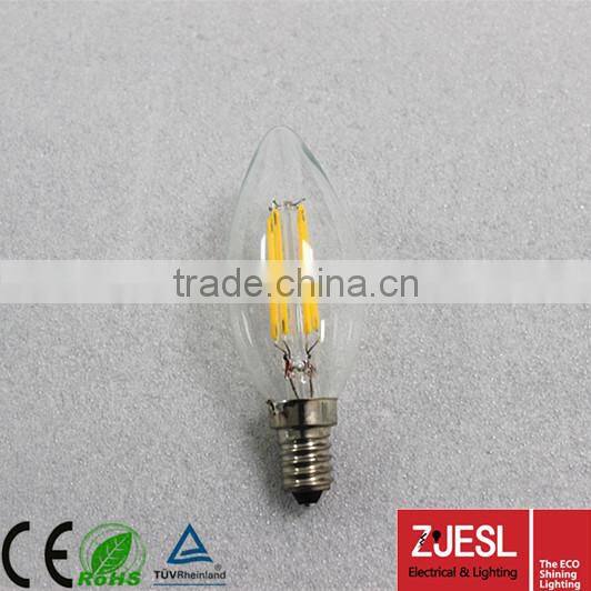 Hot sale tuv ce certification led filament bulb C35 3W led lotus candle light