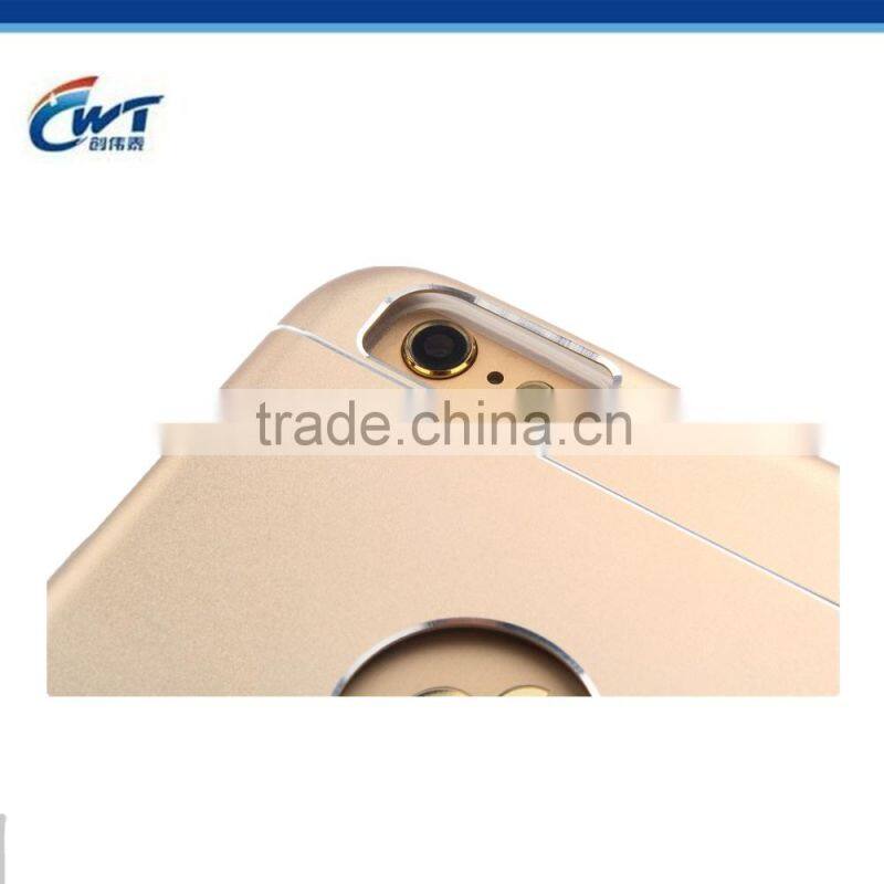 Mobile accessories aluminum TPU rubber back housing for iphone case 6s