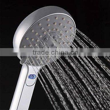 Saving Shower Head ABS+Metal Plating Portable Hand Held Shower Spray
