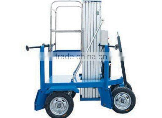 mobile hydraulic aerial lifts/sing mast aluminum lift platform