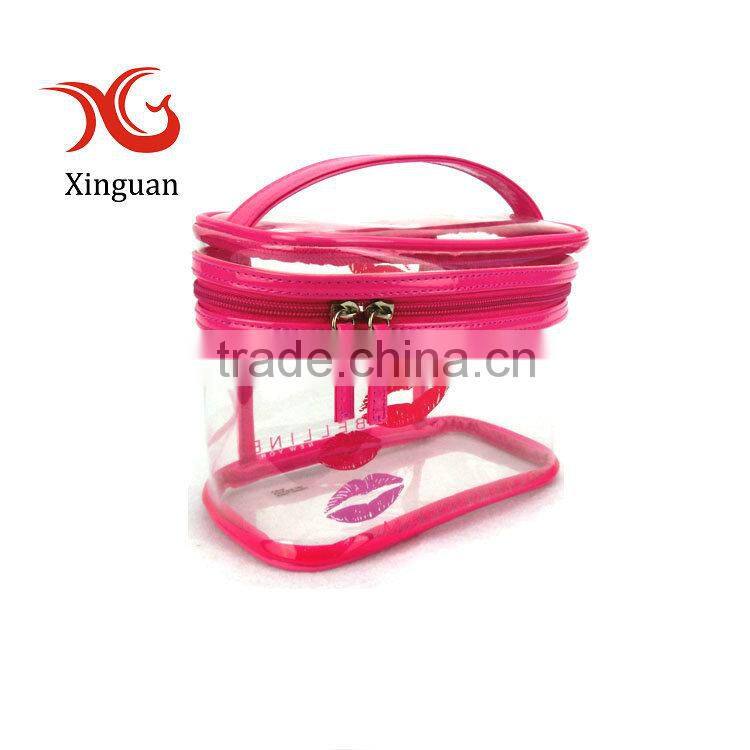 manufacture recyclable cosmetic zipper EVA clear bag