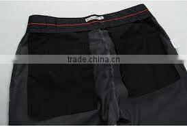 Black color T/C65/35 110*76 pocketing fabric of any solid for trousers pocket