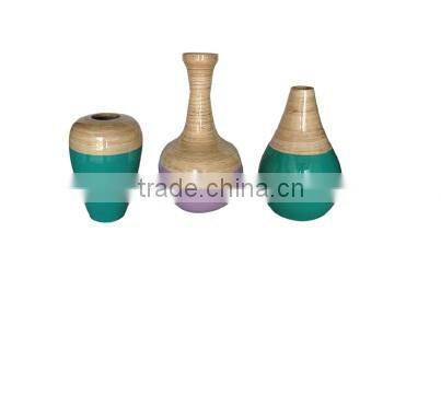 New design 2015 bamboo lacquer pot