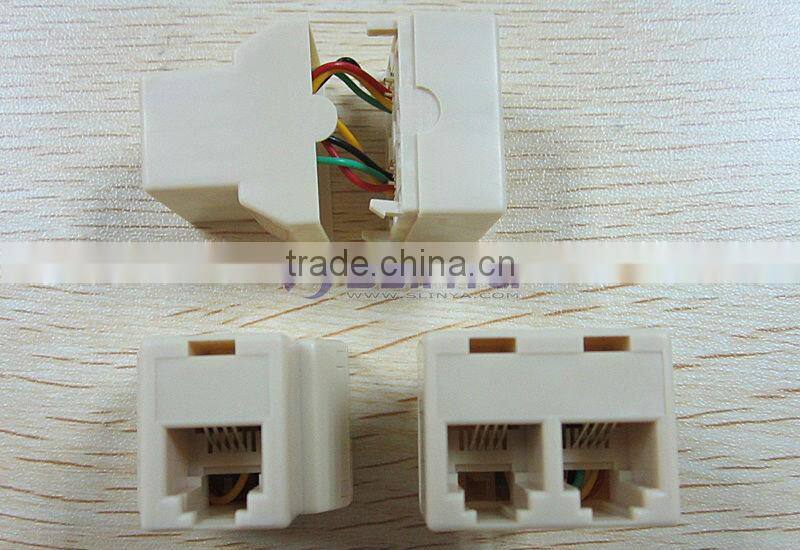 Adapter rj11 to jack RJ11 Modular Telephone Adapter Female to Female