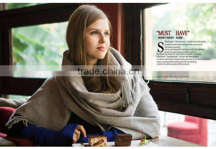 Wholesale Women Fashion Large Plain Nepal Kashmiri Wool Shawl