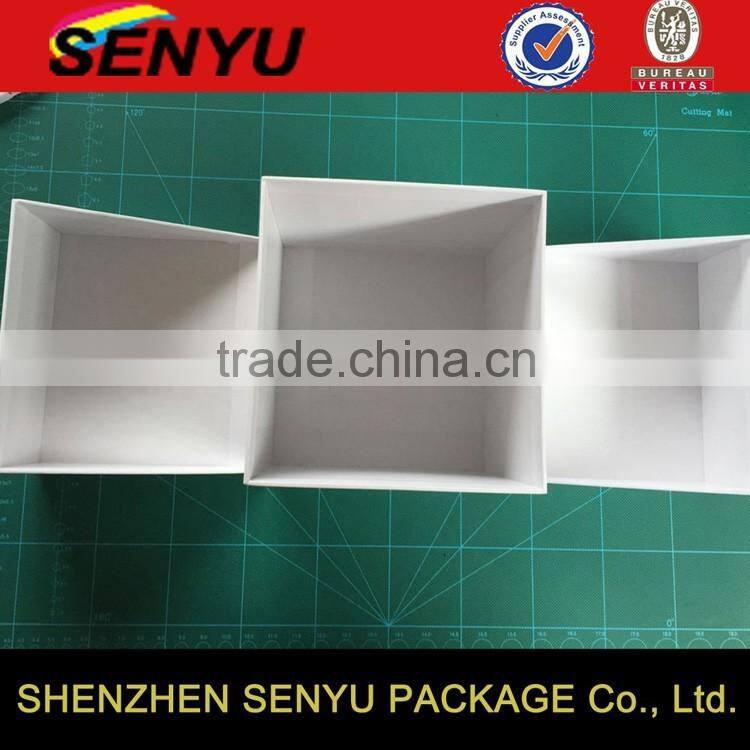 Accept Custom Design Square Folding Cardboard Grade Gift Box for Sale