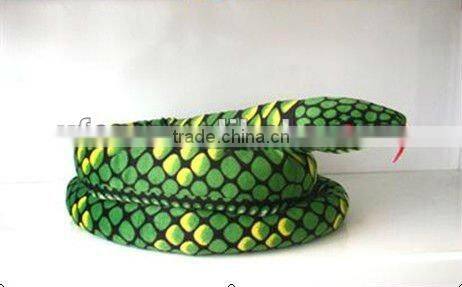 280cm lovely cotton print plush cartoon lifelike soft snake toy