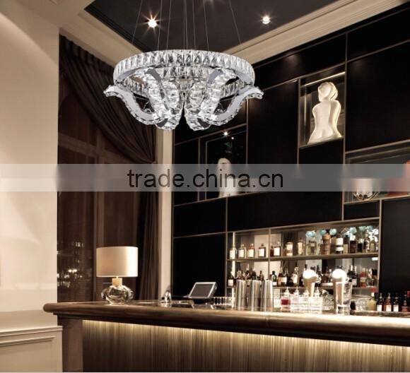 New Modern Clear K9 Crystal LED Pendant Lamp Fixture Chandelier