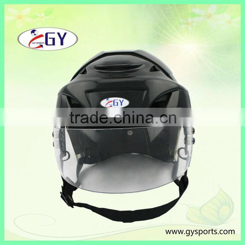 High quality Strong PP TPU ear protector ice hockey helmet for sale with Wire or stainless stell mask grill
