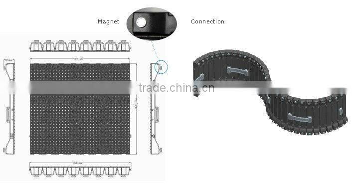 full color P10 flexible LED curtain