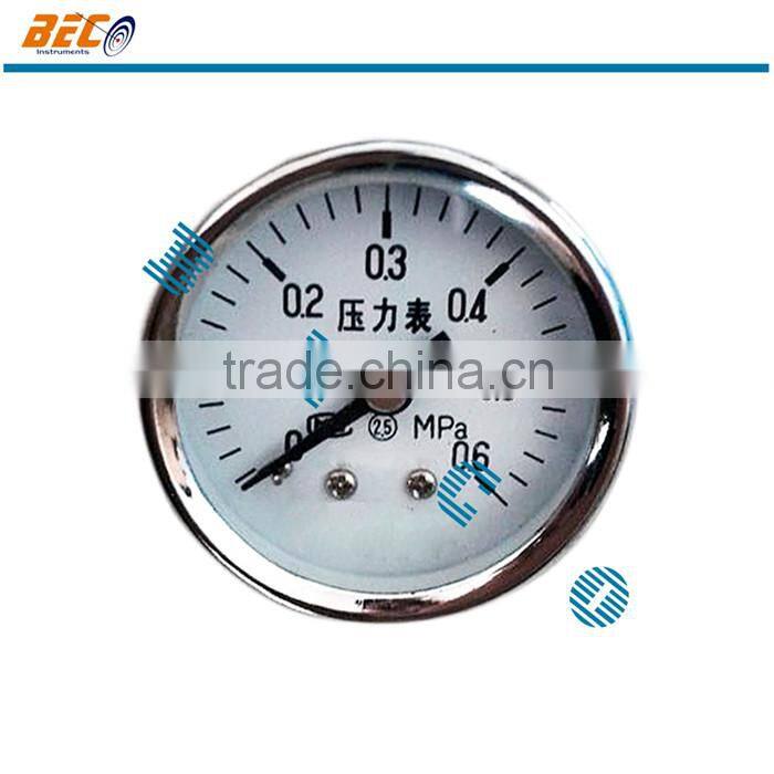 (Y-40D) 40mm small size chrome plated case with ABS window type single scale dial mpa pressure gauge