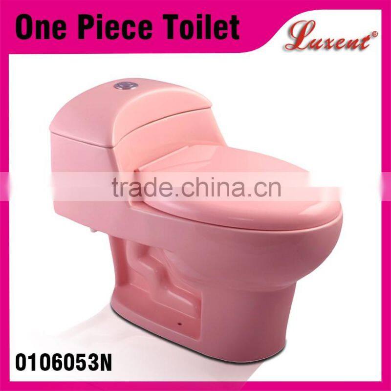 Colorful shampooing room siphonic Floor Mounted one piece Toilet