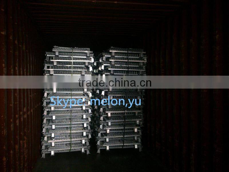 Stackable folding storage rack and galvanized steel Wire Storage Cage / Warehouse Cage